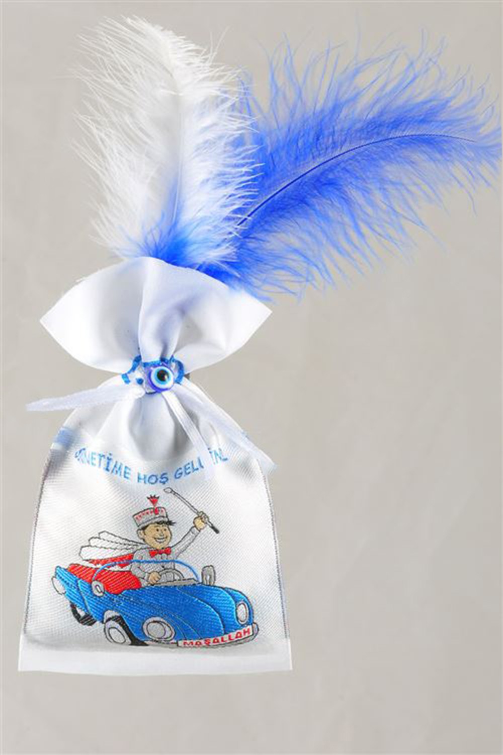 Kese Lavantalı Sünnet Şekeri,Mavi Arabalı