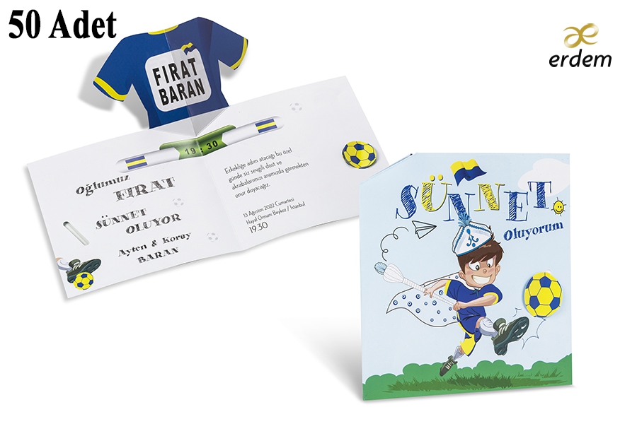 Erdem Sünnet Davetiyesi 80907 Sünnet Düğün Davetiyesi