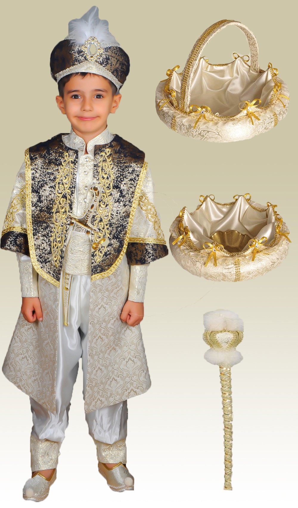 HÜNKAR NAKIŞLI ŞEHZADE PADİŞAH SÜNNET TAKIMI