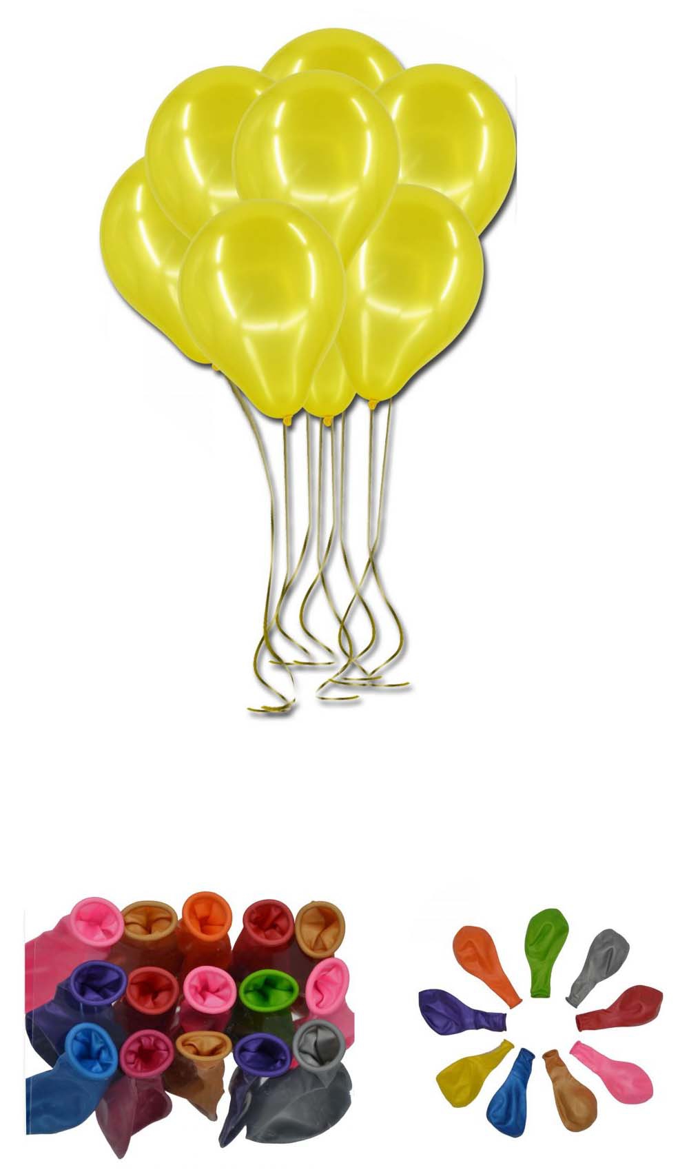 10’lu Metalik Balon 12 inç, Sarı