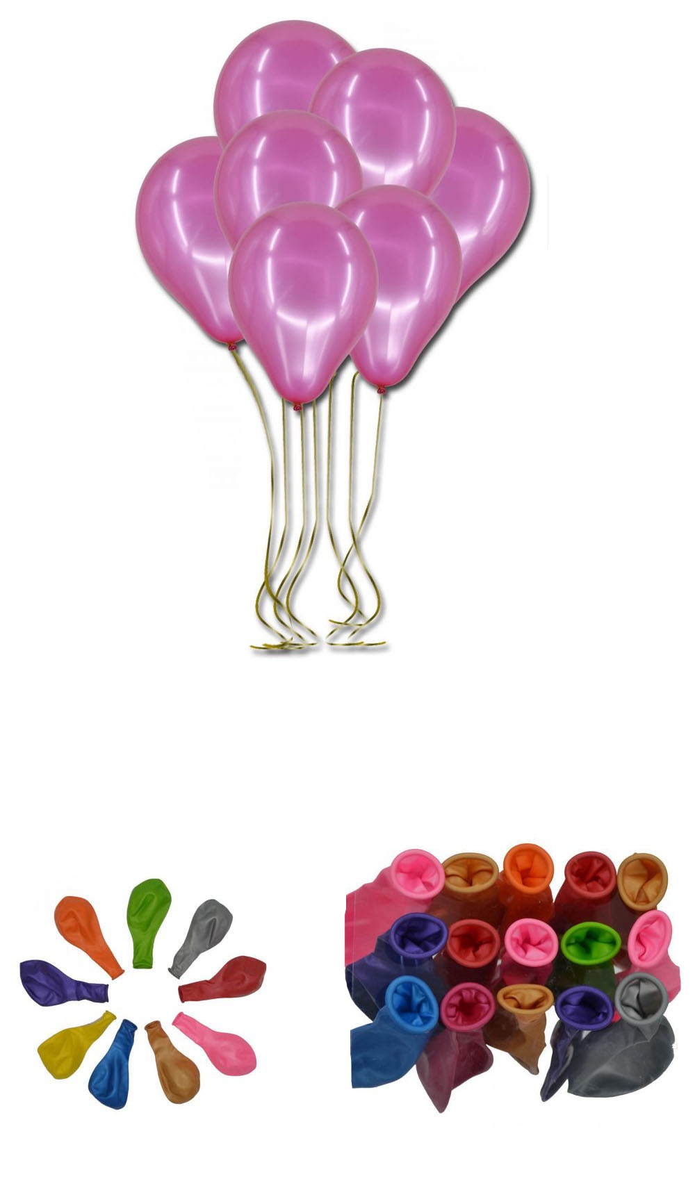 10’lu Metalik Balon 12 inç, Fuşya