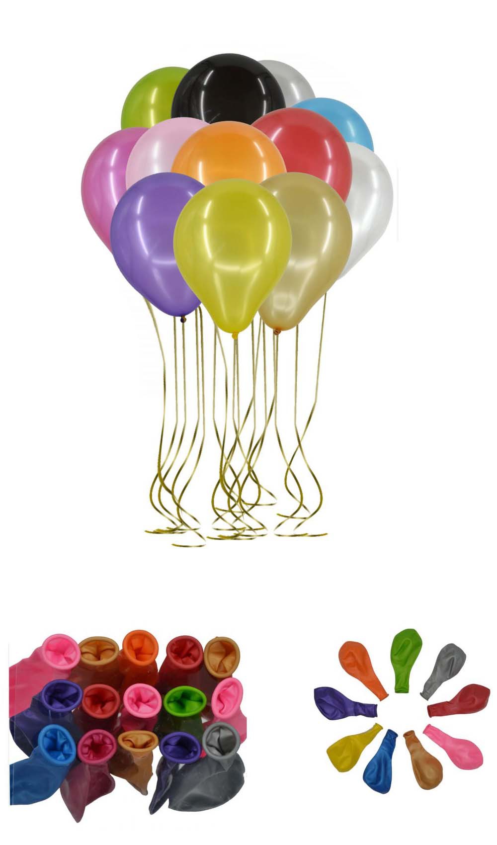 10’lu Metalik Balon 12 inç, Karışık