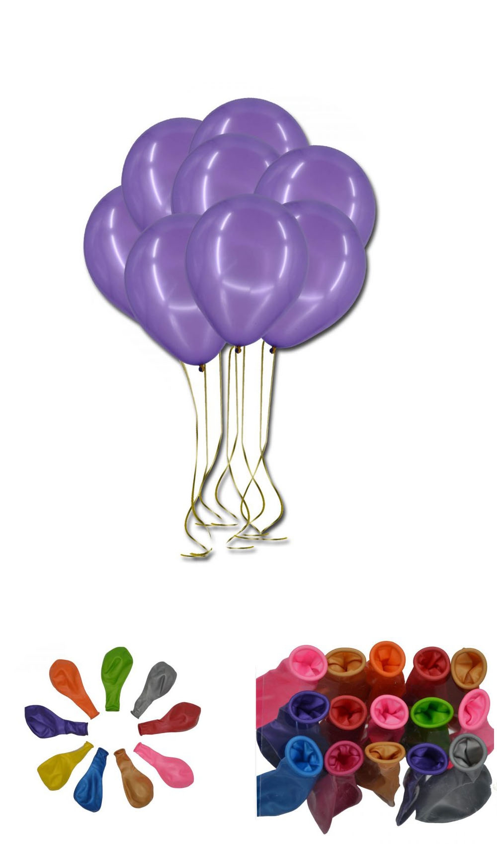 10’lu Metalik Balon 12 inç, Mor