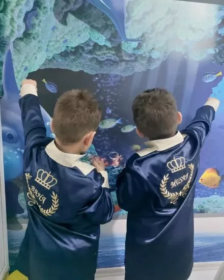 İsim Nakışlı Sünnet Gömleği