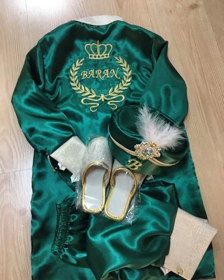 İsimli Sünnet Gömleği Yeşil