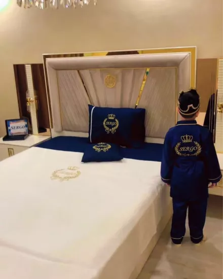 İsim Nakışlı Sünnet Pike Takımı ve Sabahlık