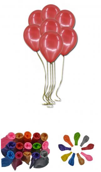 10’lu Metalik Balon 12 inç, Kırmızı